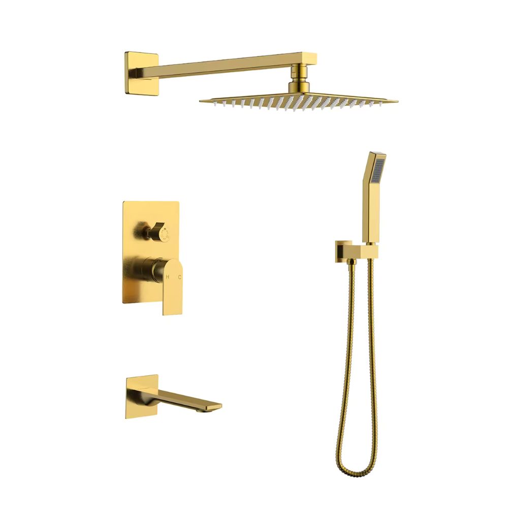 Wall Mounted Rain Concealed Shower System