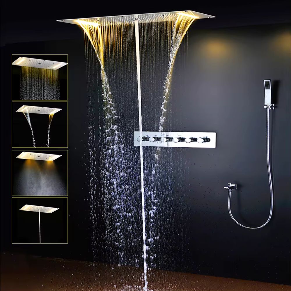 28" x 15" 5 Functions Shower Set with LED